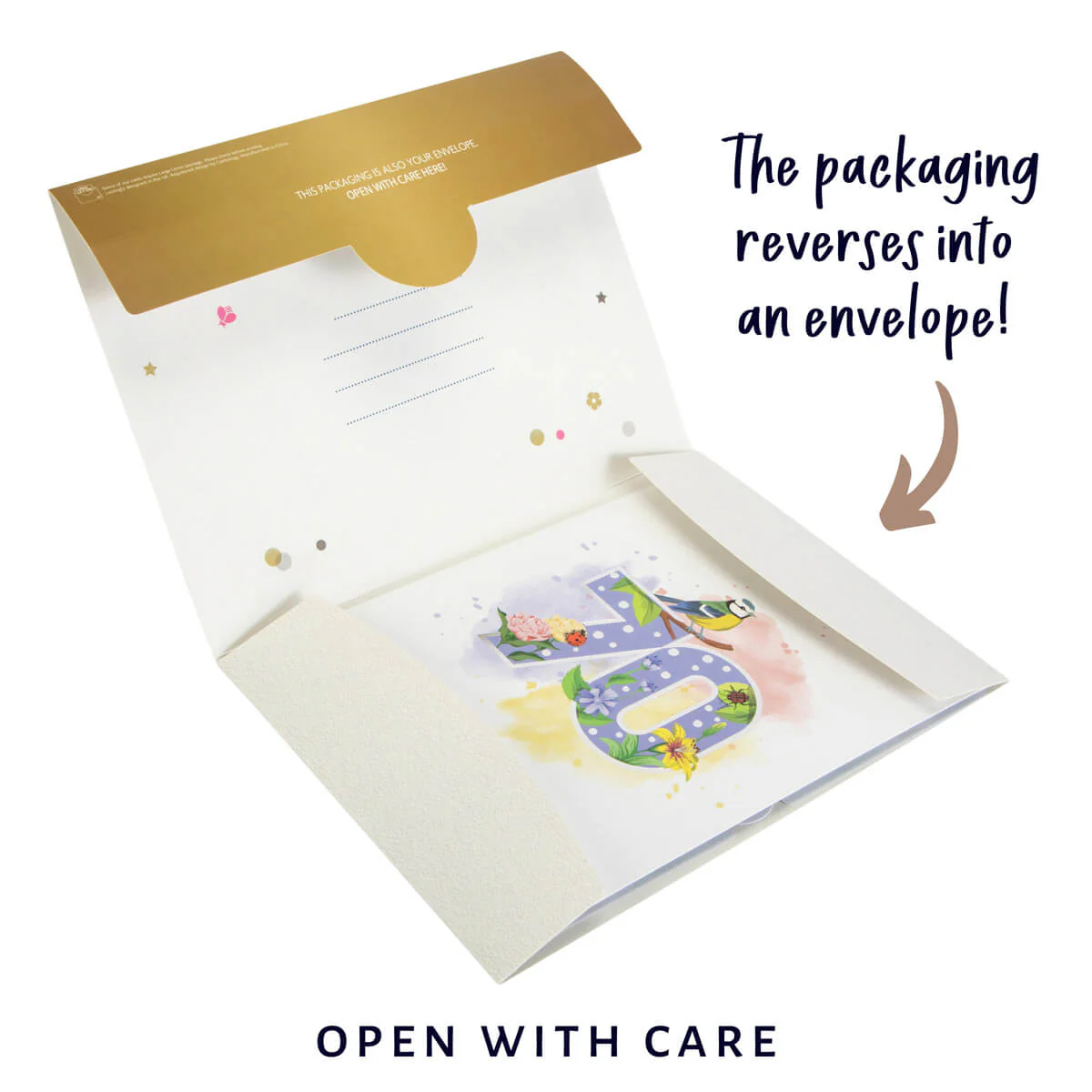 70th Birthday Floral Pop Up Card - Image 7