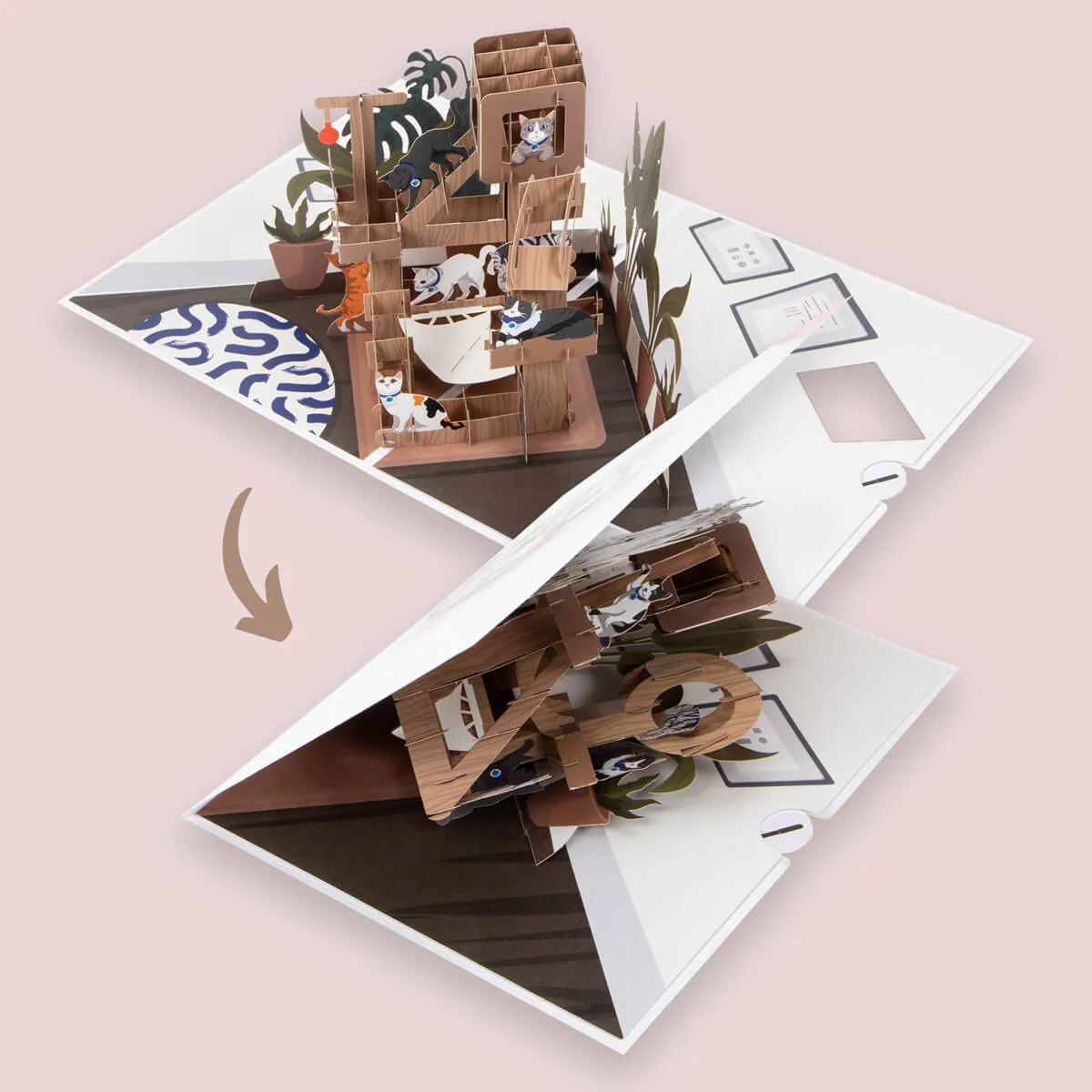 Battersea Cat Tree Card - Image 3