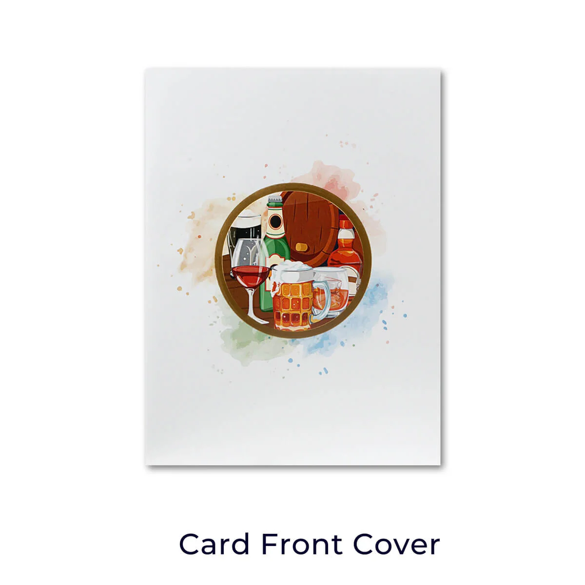 Beer and Whiskey Pop Up Card - Image 3