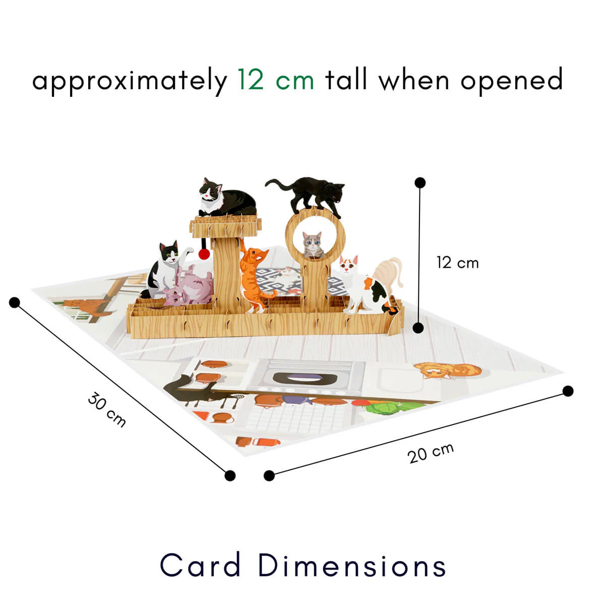 Cat Tree Pop Up Card - Image 5