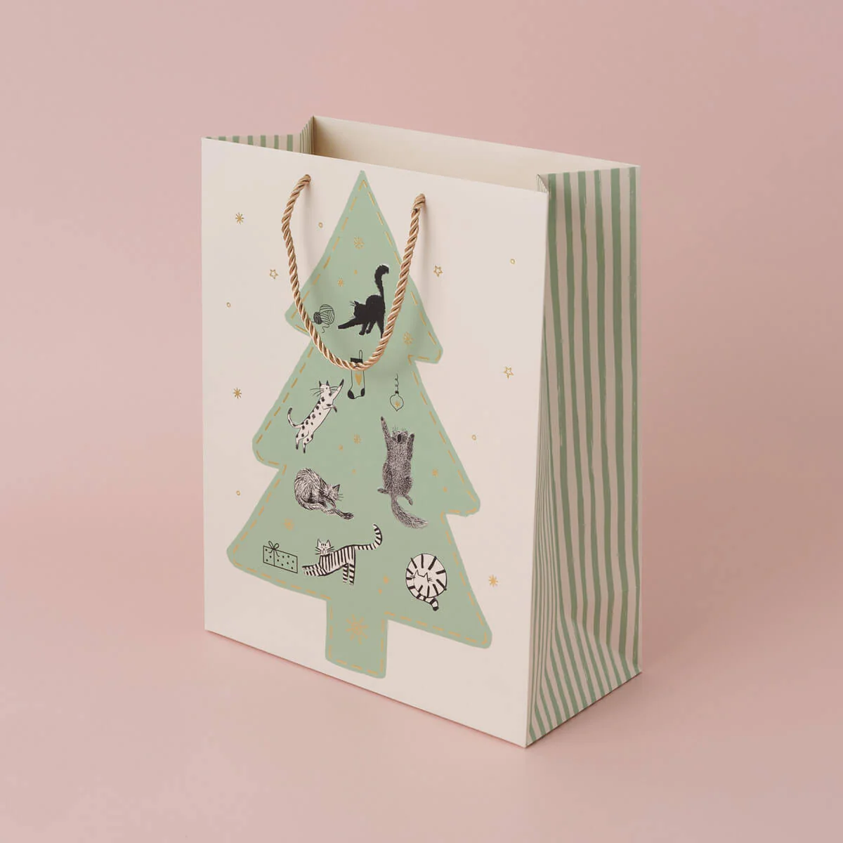 Christmas Cats Large Gift Bag - Image 4