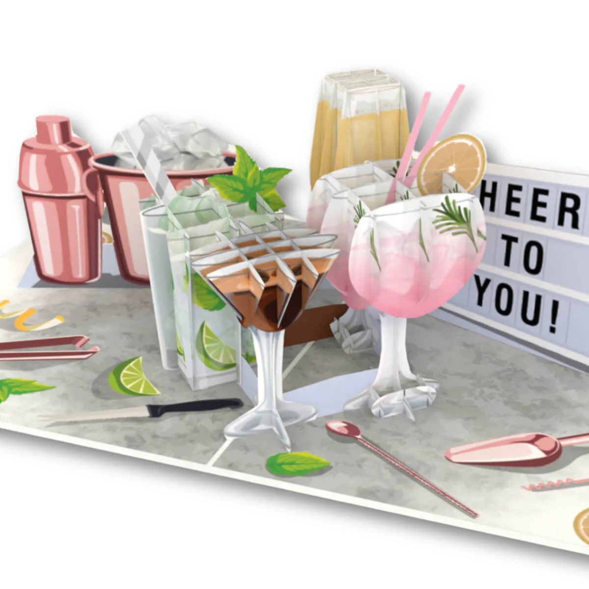 Cocktails Pop Up Card - Image 5