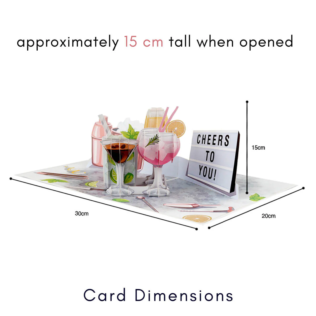 Cocktails Pop Up Card - Image 6