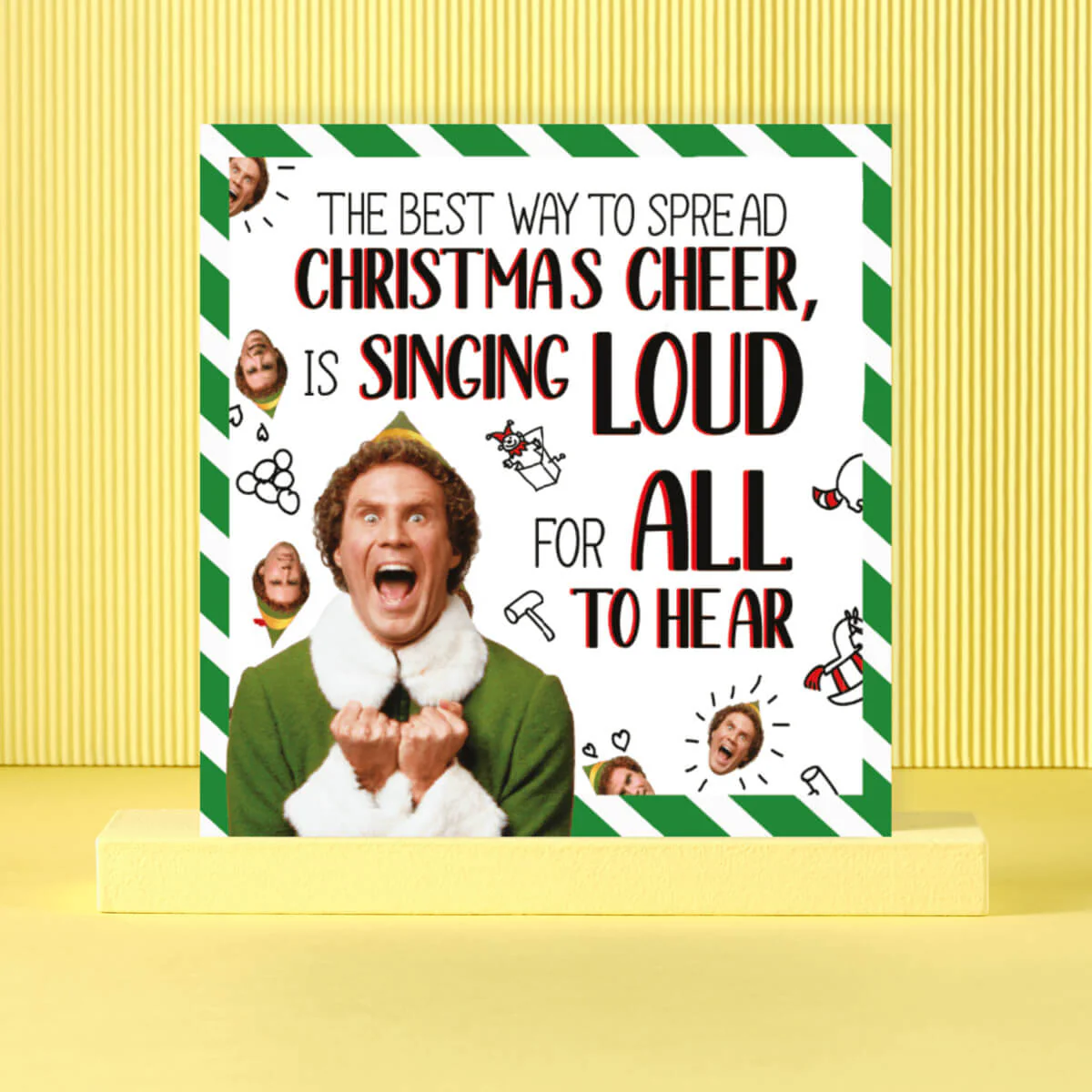 Elf Christmas Cards - Pack Of 4 - Image 5