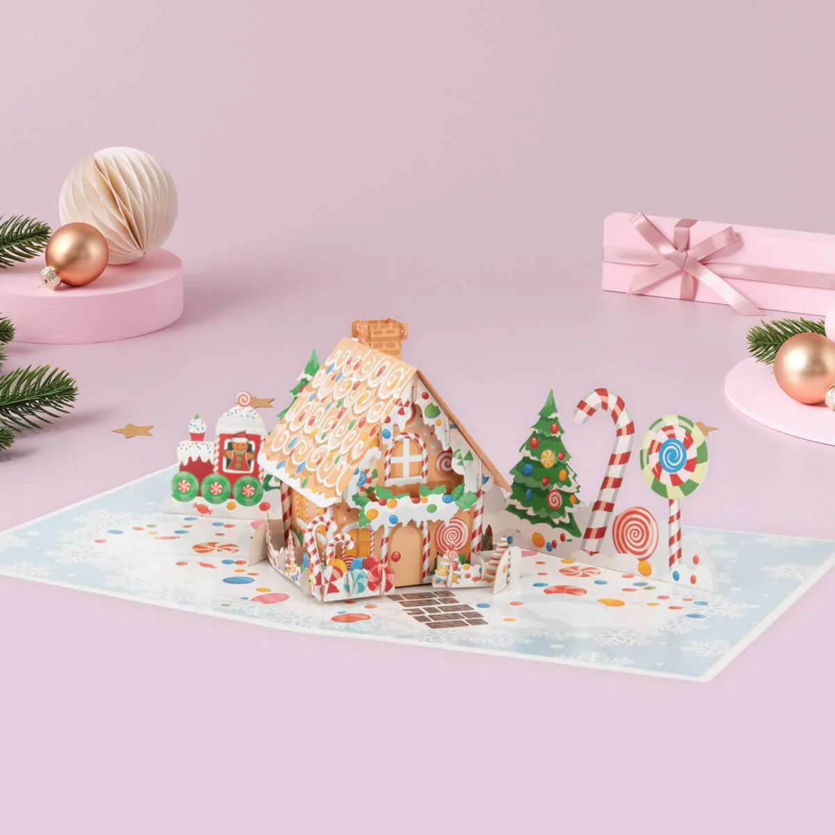 Gingerbread House Pop Up Card - Image 3