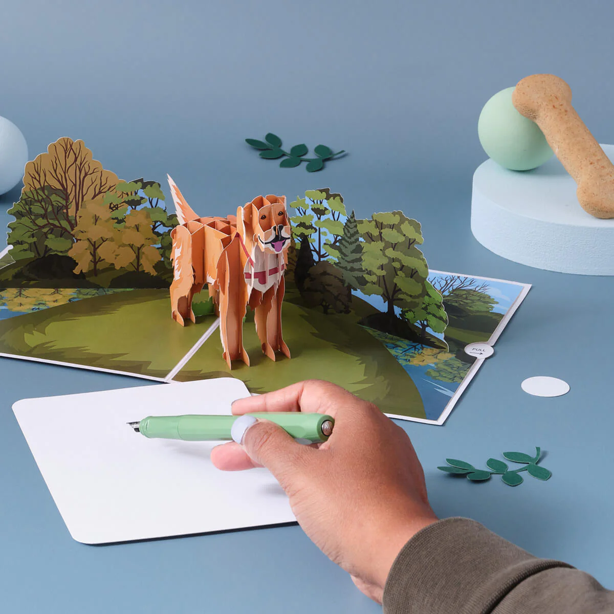 Golden Retriever Pop Up Card - Image 3