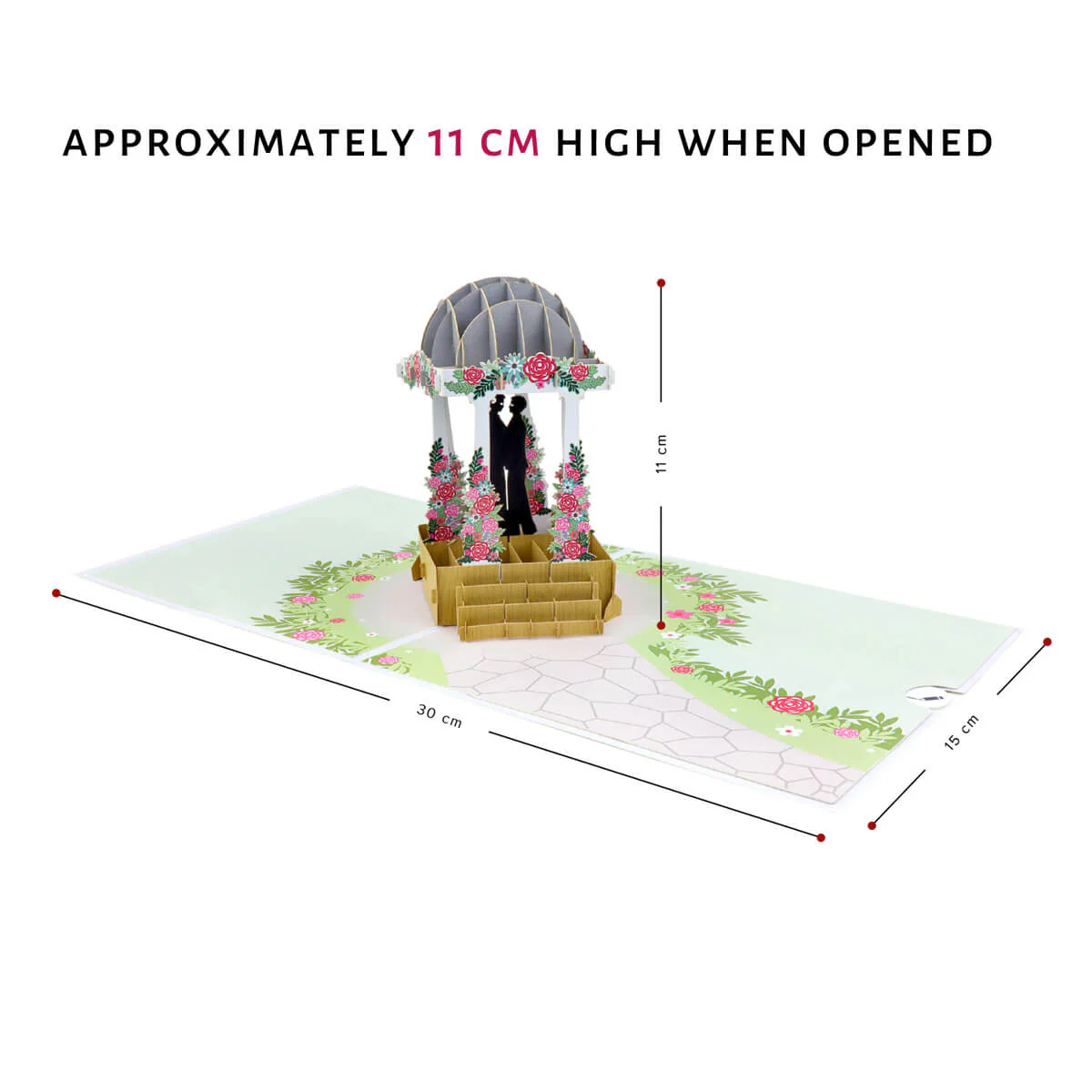 Grooms Wedding Pagoda Pop Up Card - Image 3