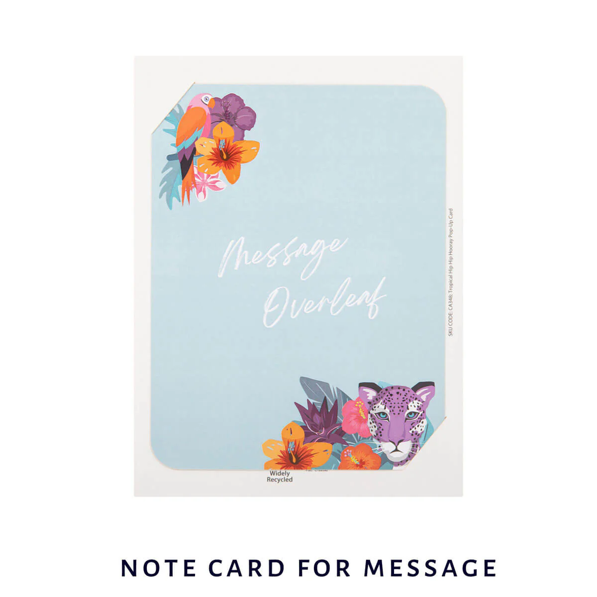 Hip Hip Hooray Tropical Pop Up Card - Image 4