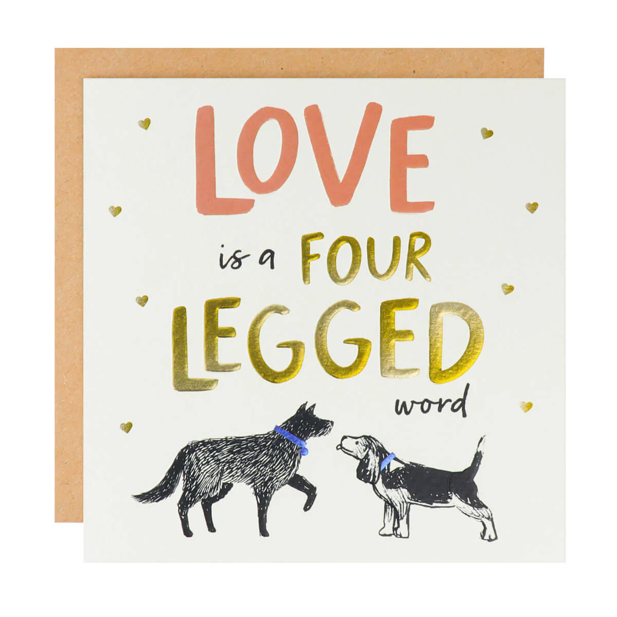 Love Is A Four Legged Word Card - Image 3