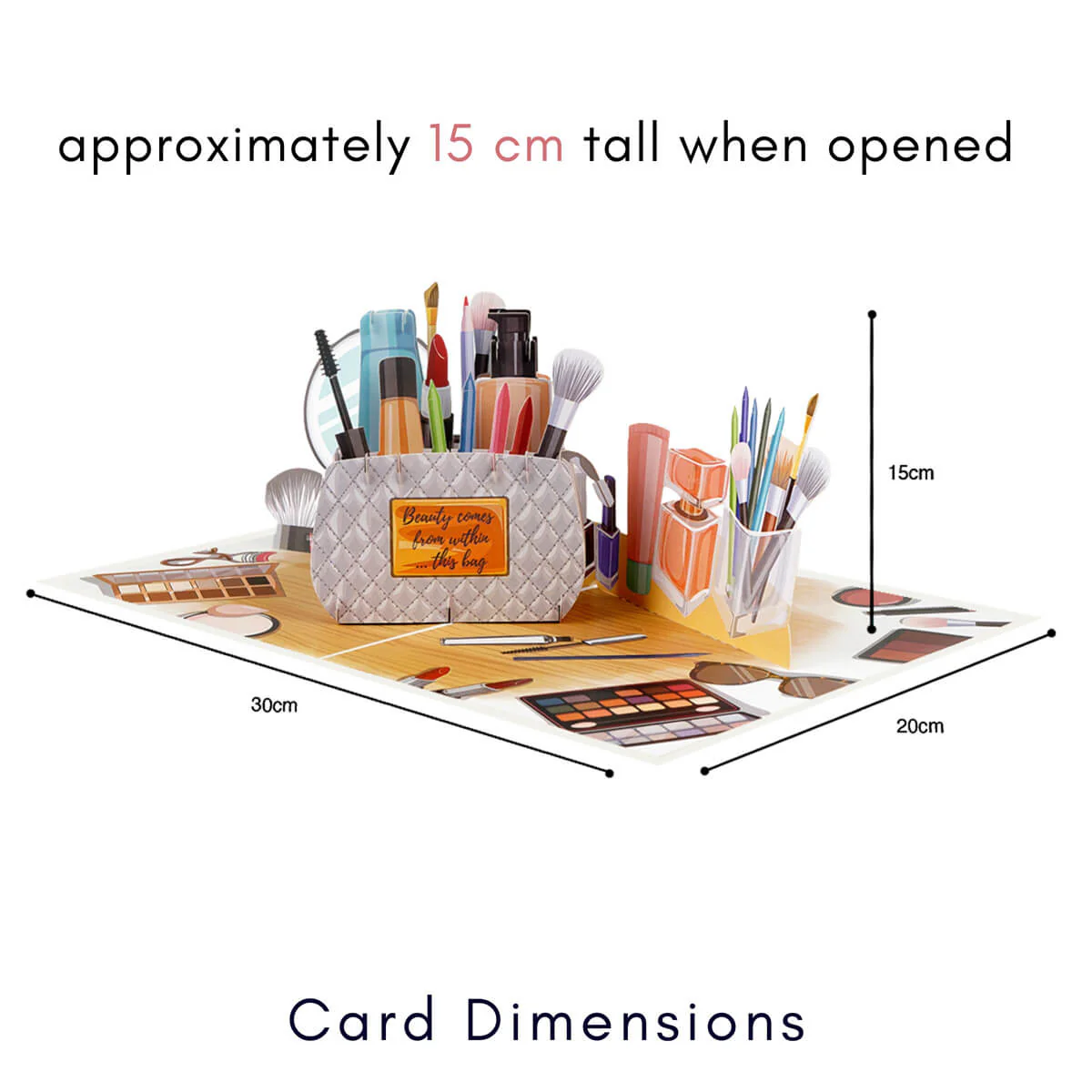 Makeup Bag Pop Up Card - Image 3