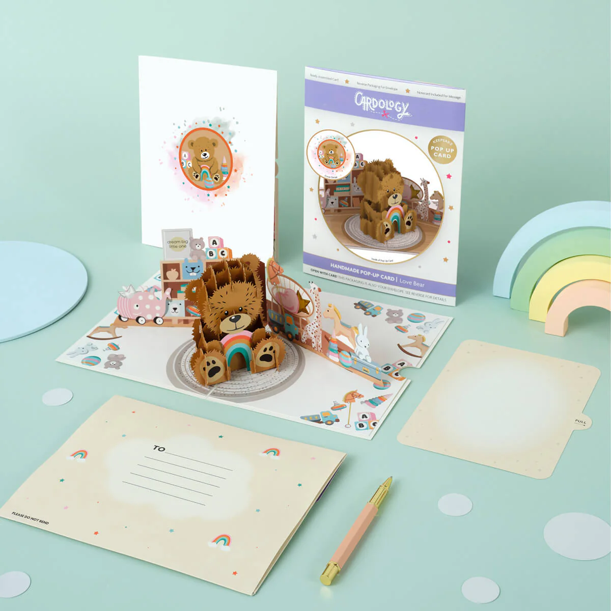 New Baby Bear Pop Up Card - Image 4