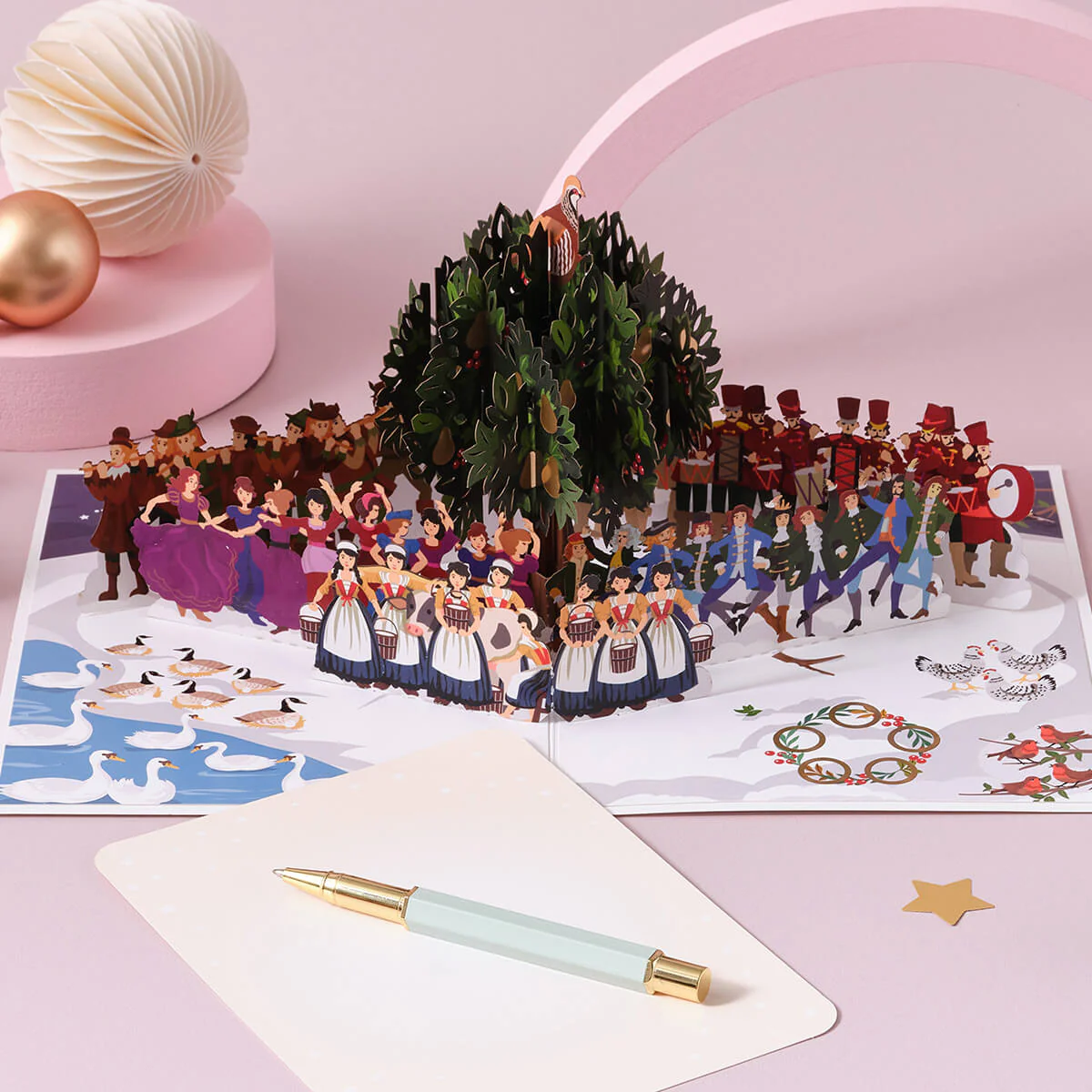 Twelve Days Of Christmas Pop Up Card - Image 7
