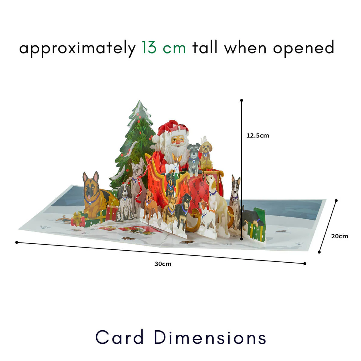 Santa Dogs Pop Up Card - Image 4
